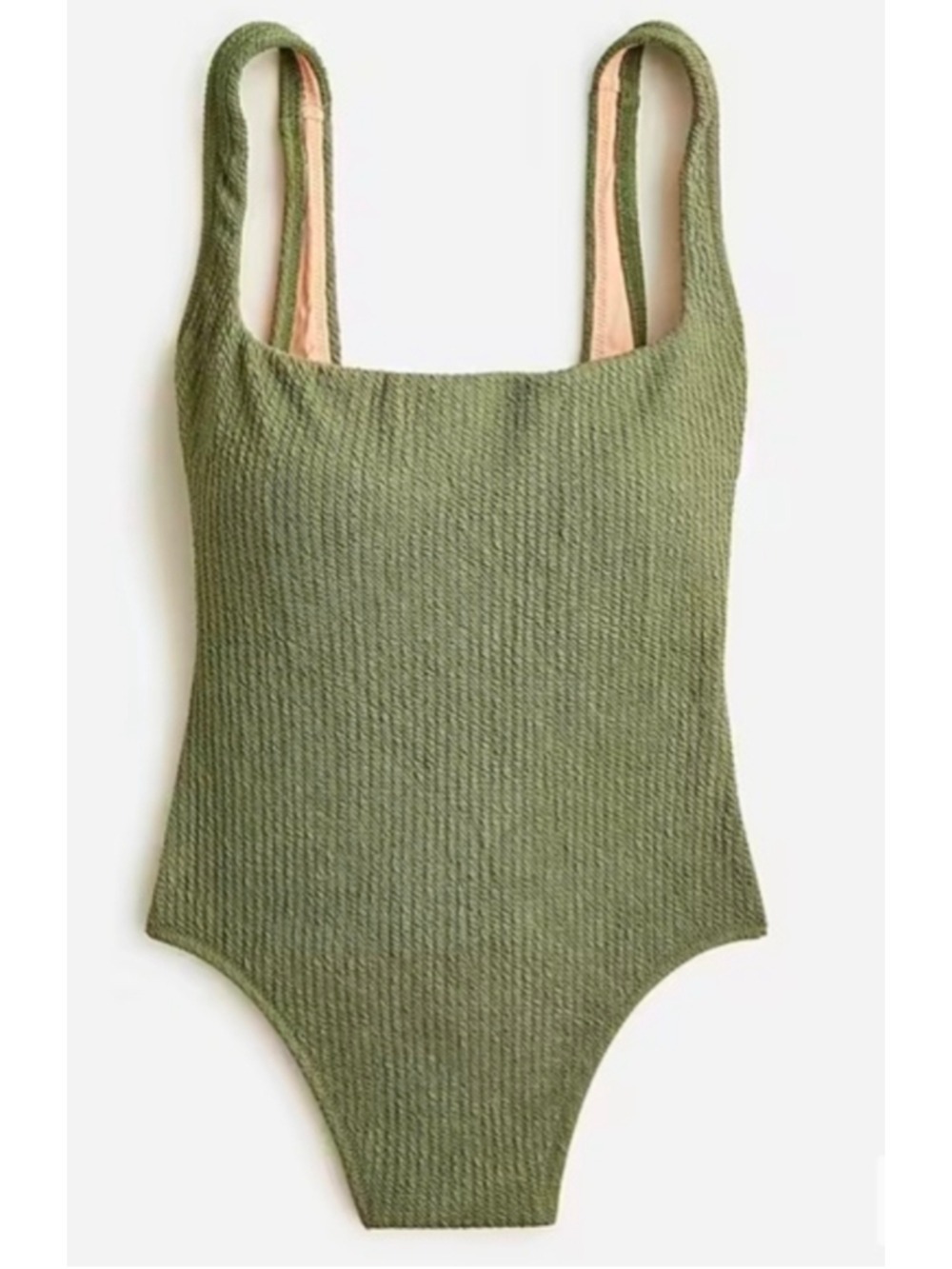 NWT J.Crew Textured Squareneck One-Piece Swimsuit Size 16